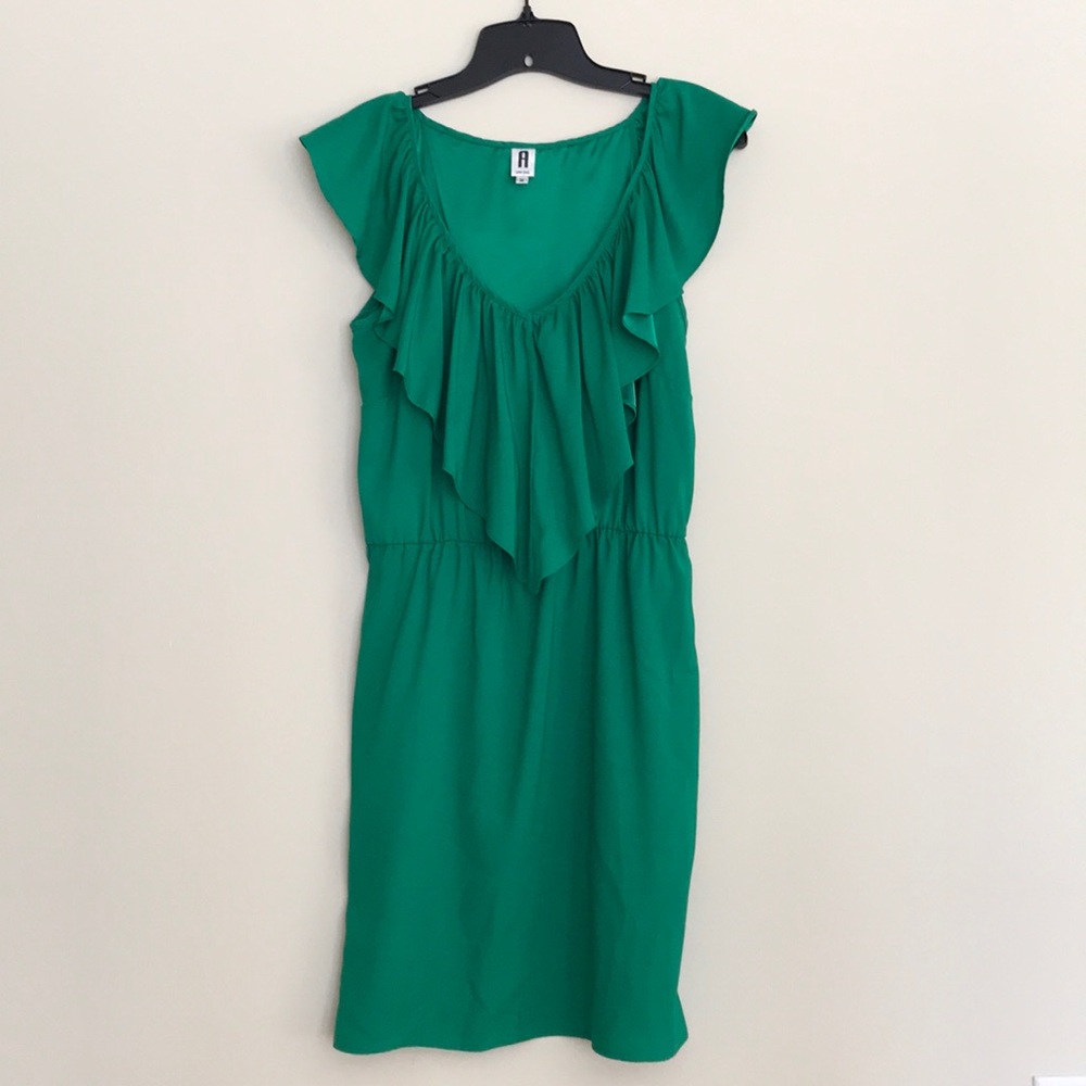 Green minidress
